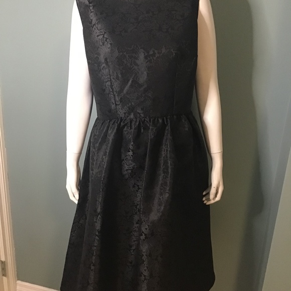 Black Jacquard Party Dress NWOT - Picture 1 of 6